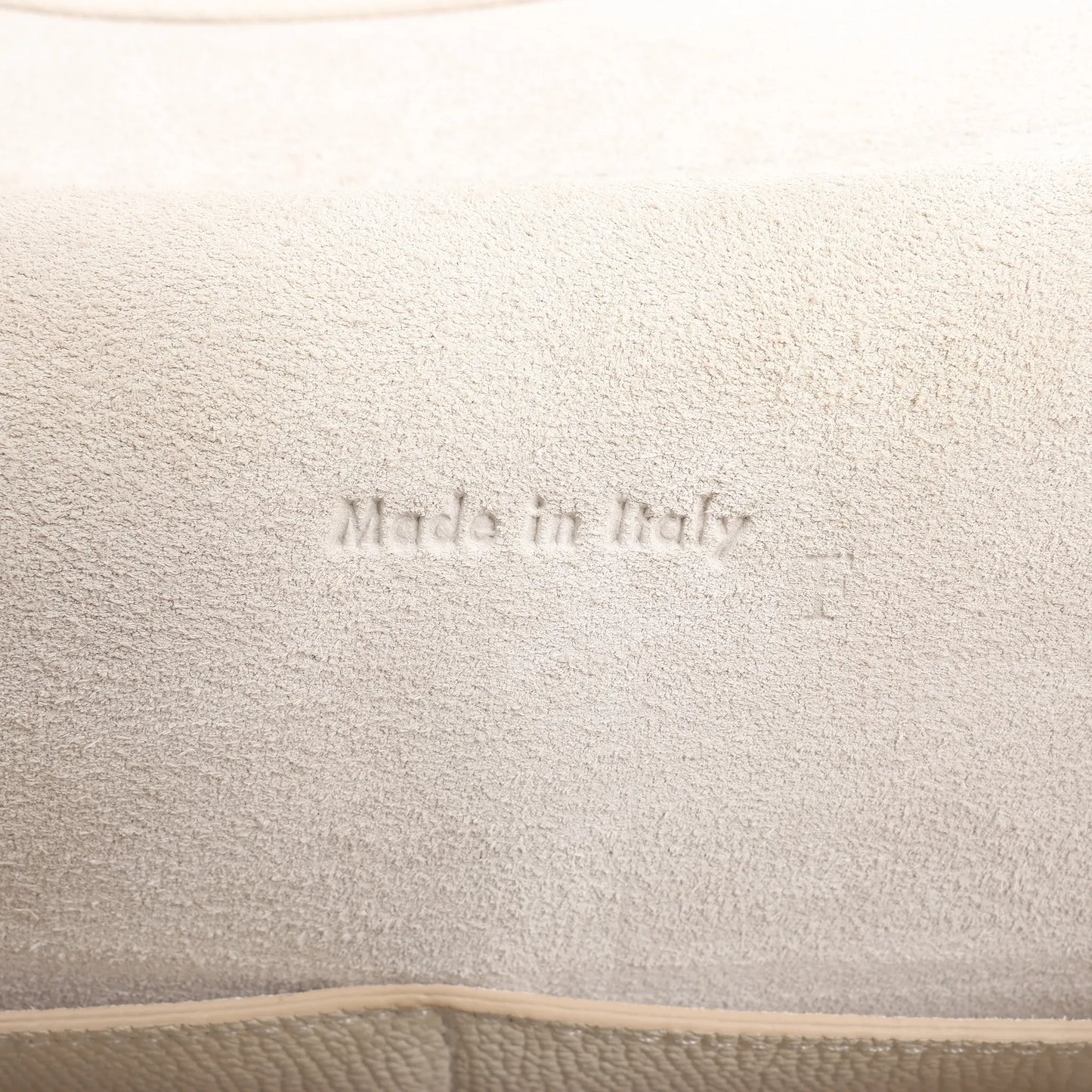 CELINE Belt Bag Grained Leather Mini 2Way Handbag in White