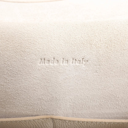 CELINE Belt Bag Grained Leather Mini 2Way Handbag in White