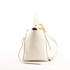 CELINE Belt Bag Grained Leather Mini 2Way Handbag in White