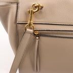 CELINE Belt Bag Grained Leather Mini 2Way Handbag in Beige