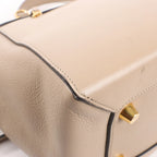 CELINE Belt Bag Grained Leather Mini 2Way Handbag in Beige
