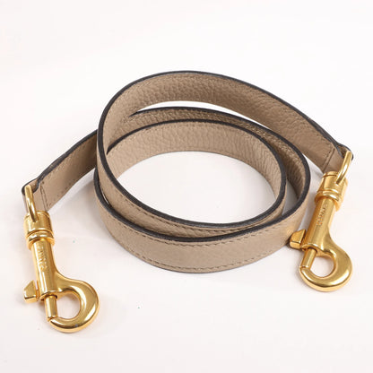 CELINE Belt Bag Grained Leather Mini 2Way Handbag in Beige