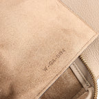 CELINE Belt Bag Grained Leather Mini 2Way Handbag in Beige
