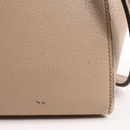CELINE Belt Bag Grained Leather Mini 2Way Handbag in Beige