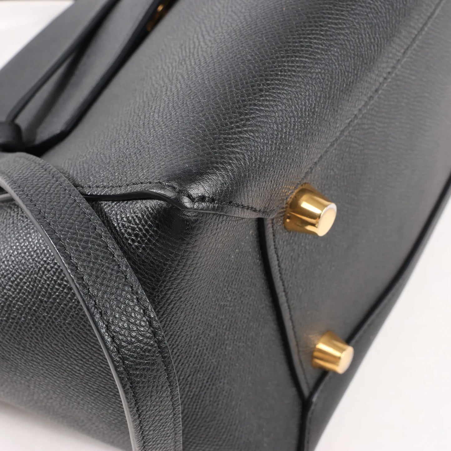 Celine Belt Bag Mini Leather 2way Handbag in Black