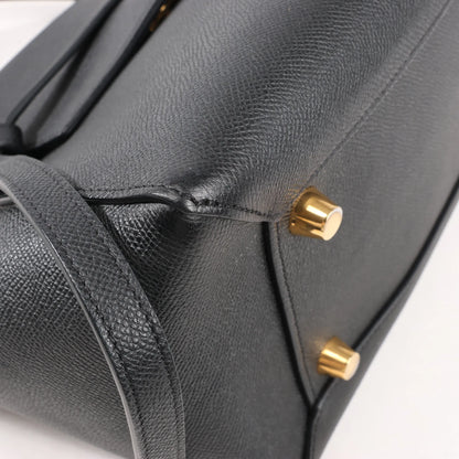 Celine Belt Bag Mini Leather 2way Handbag in Black