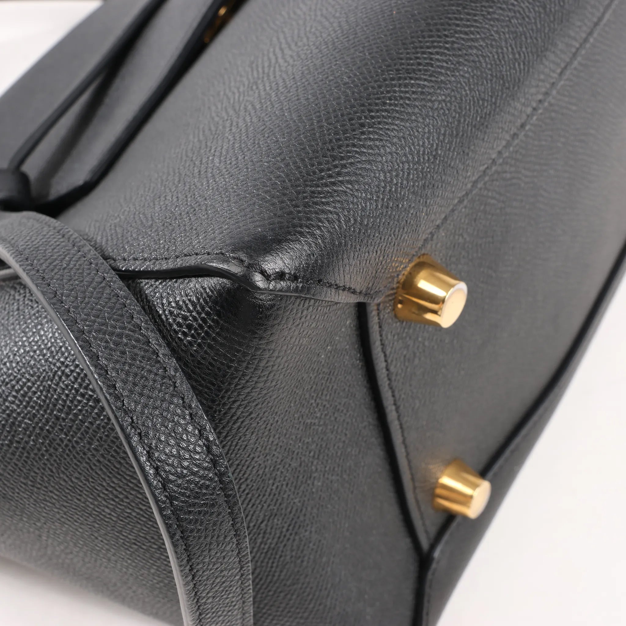 Celine Belt Bag Mini Leather 2way Handbag in Black