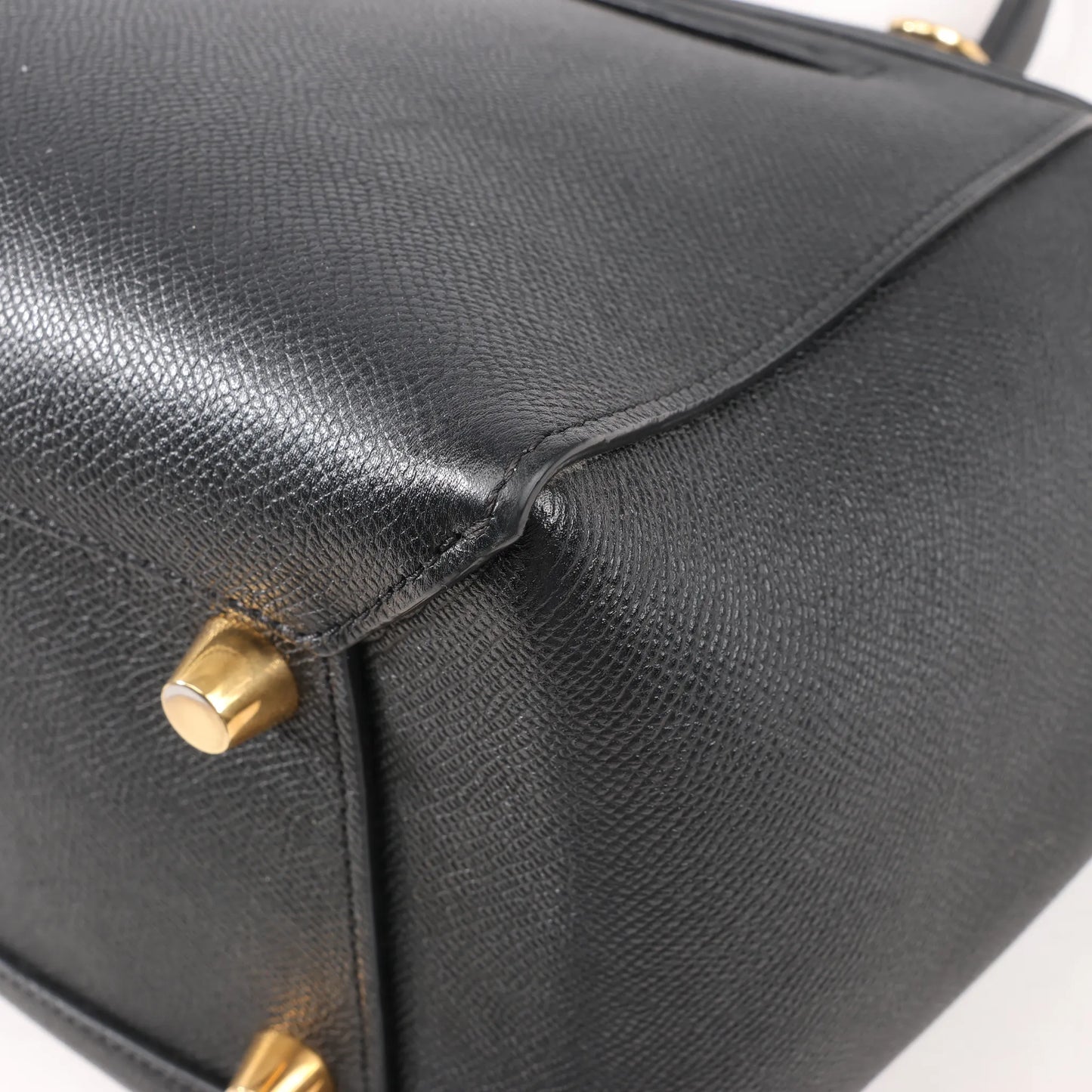 Celine Belt Bag Mini Leather 2way Handbag in Black