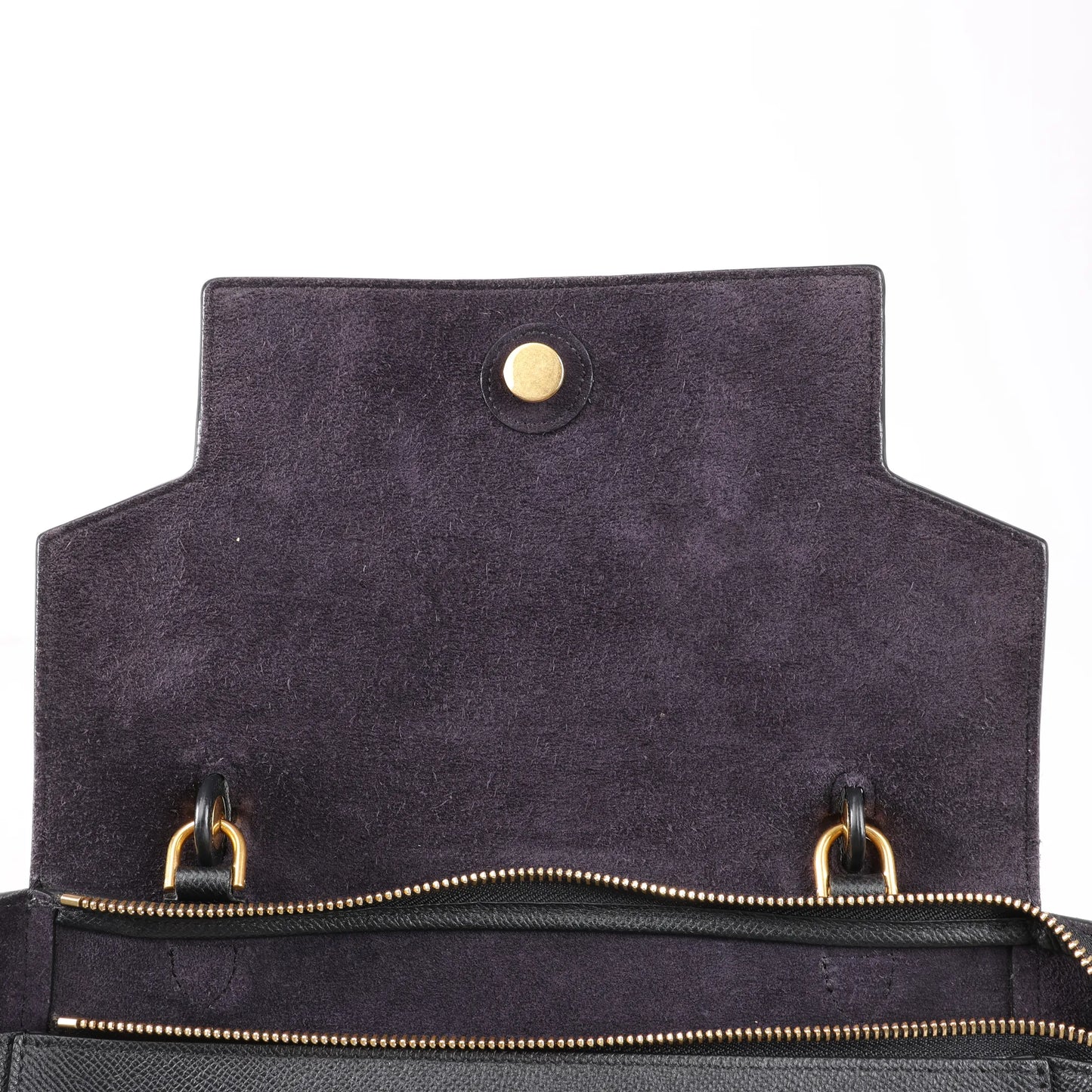 Celine Belt Bag Mini Leather 2way Handbag in Black