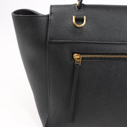Celine Belt Bag Mini Leather 2way Handbag in Black