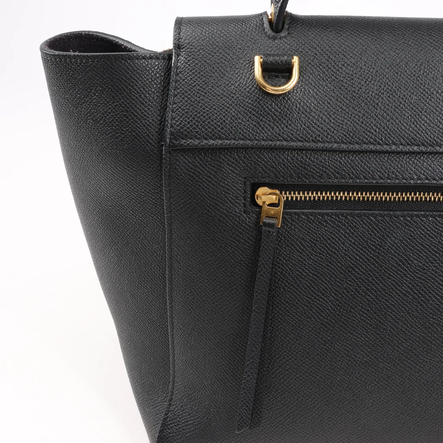 Celine Belt Bag Mini Leather 2way Handbag in Black