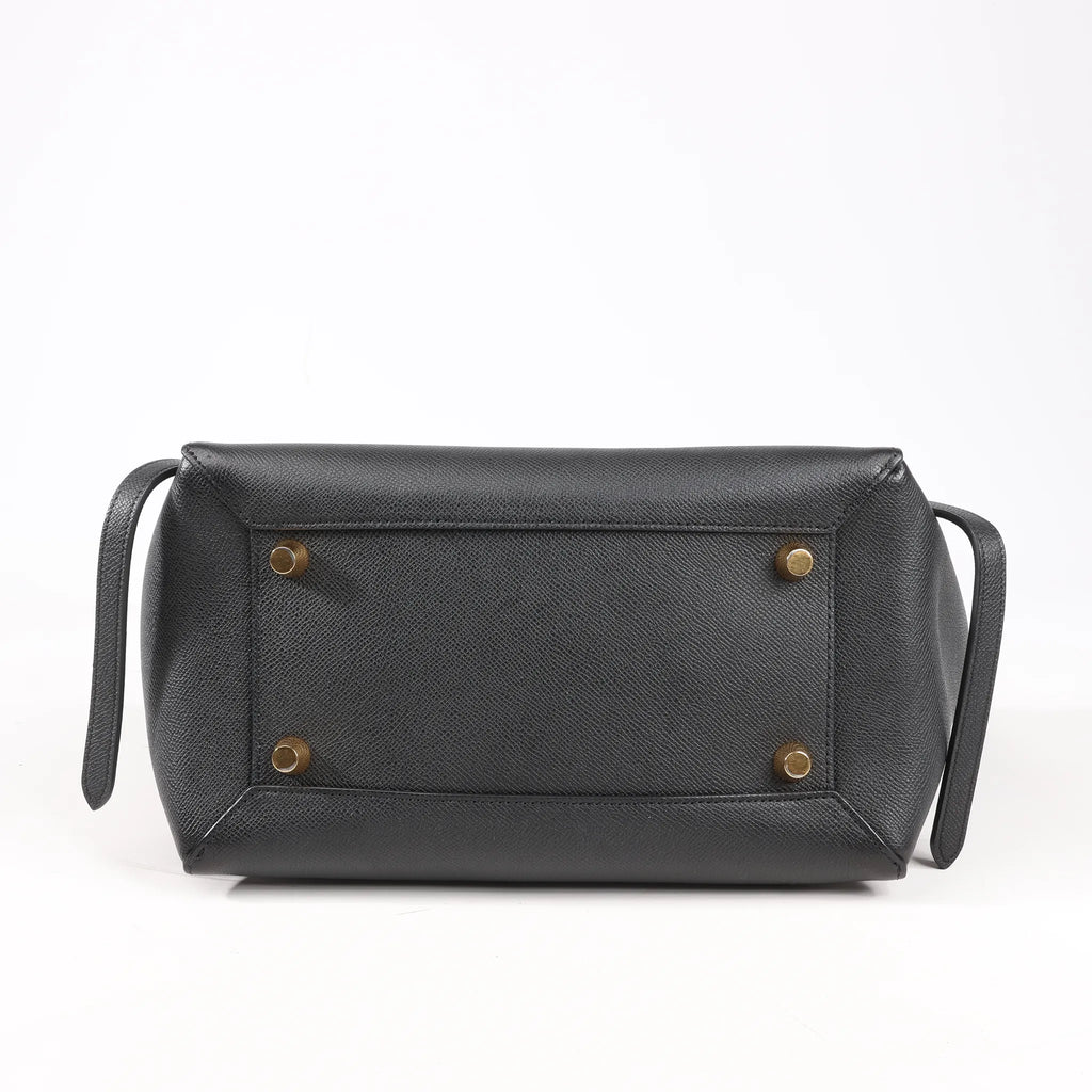 Celine Belt Bag Mini Leather 2way Handbag in Black