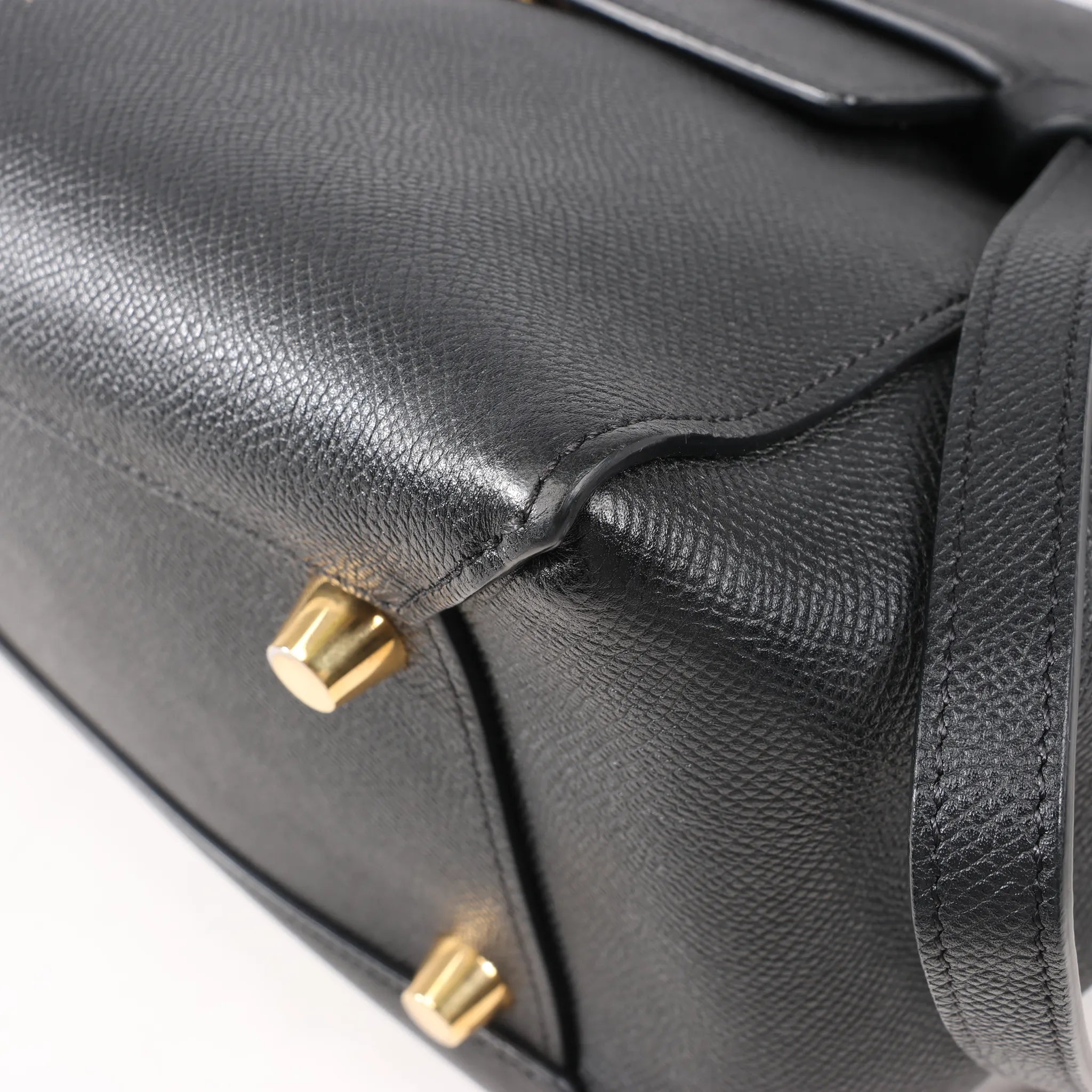 Celine Belt Bag Mini Leather 2way Handbag in Black