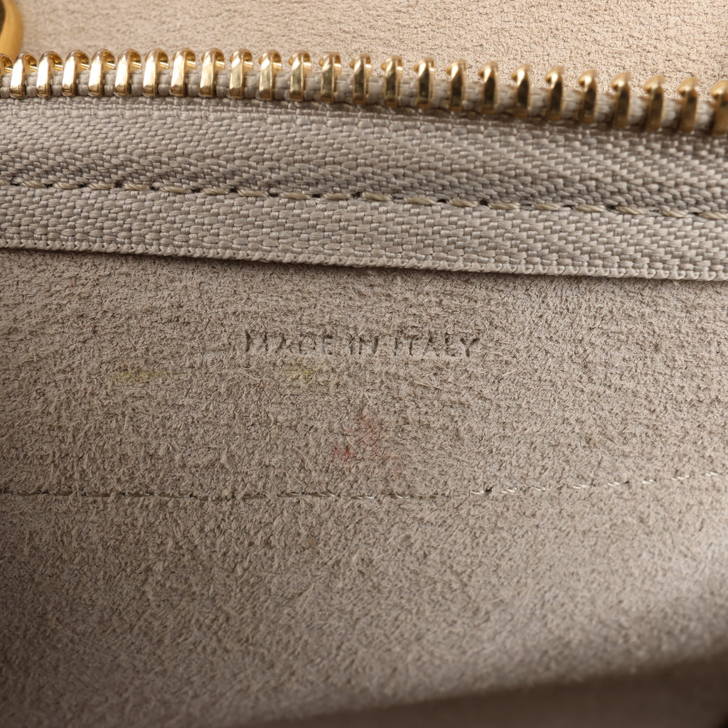 Celine Belt Bag Pico Leather 2way Handbag in Beige