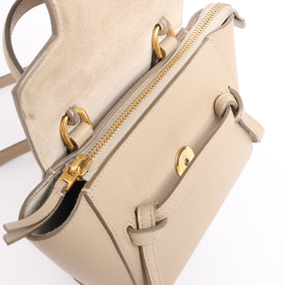 Sac banane Céline Pico en cuir beige