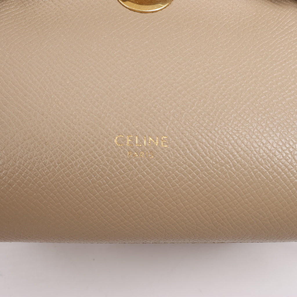 Celine Belt Bag Pico Leather 2way Handbag in Beige