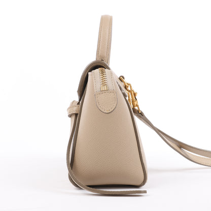 Sac banane Céline Pico en cuir beige