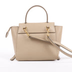 Celine Belt Bag Pico Leather 2way Handbag in Beige