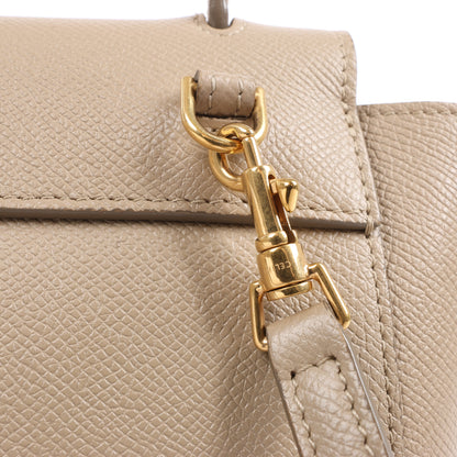 Sac banane Céline Pico en cuir beige