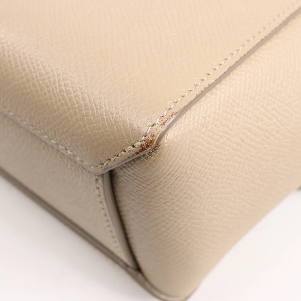 Celine Belt Bag Pico Leather 2way Handbag in Beige