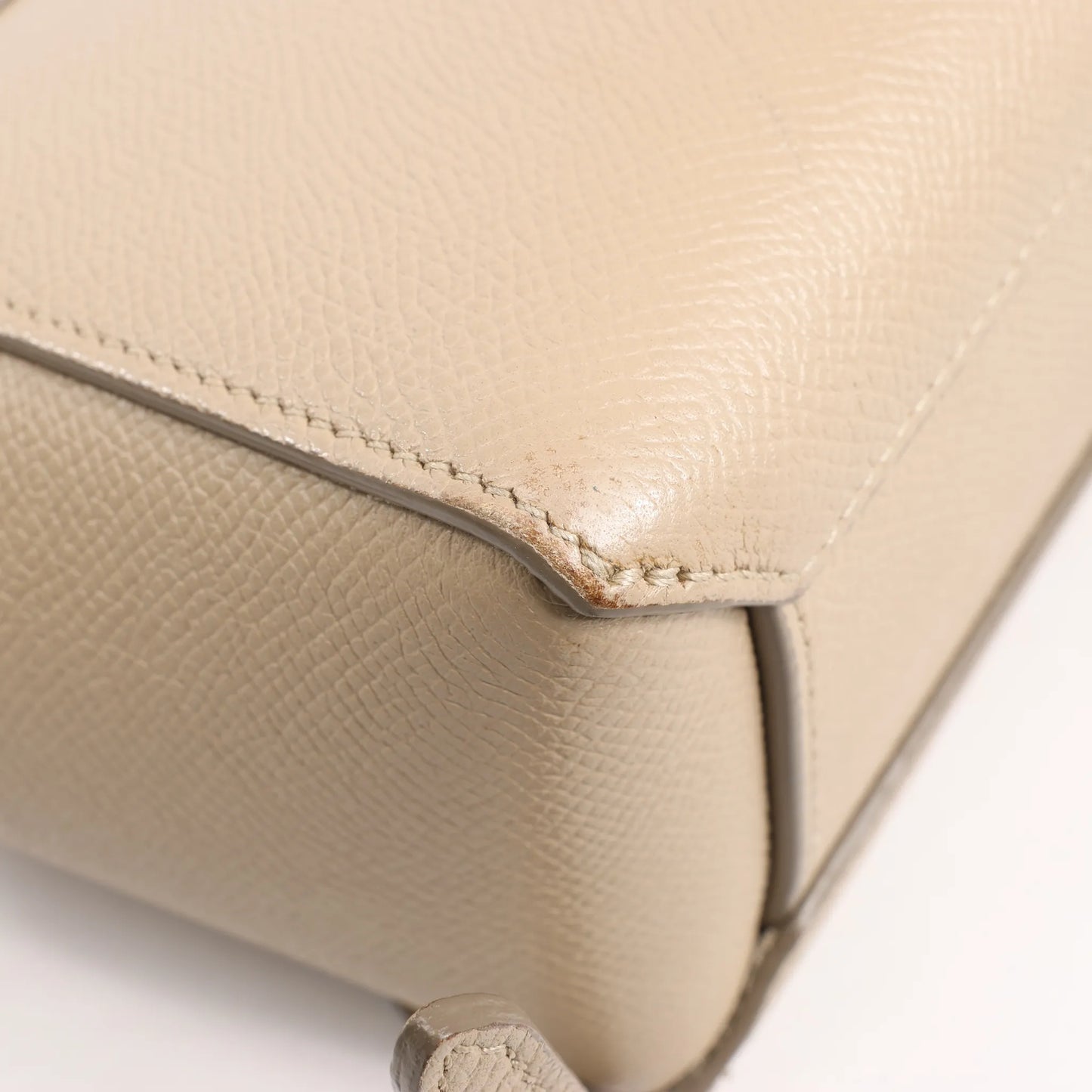 Celine Belt Bag Pico Leather 2way Handbag in Beige