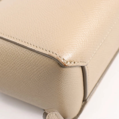 Celine Belt Bag Pico Leather 2way Handbag in Beige