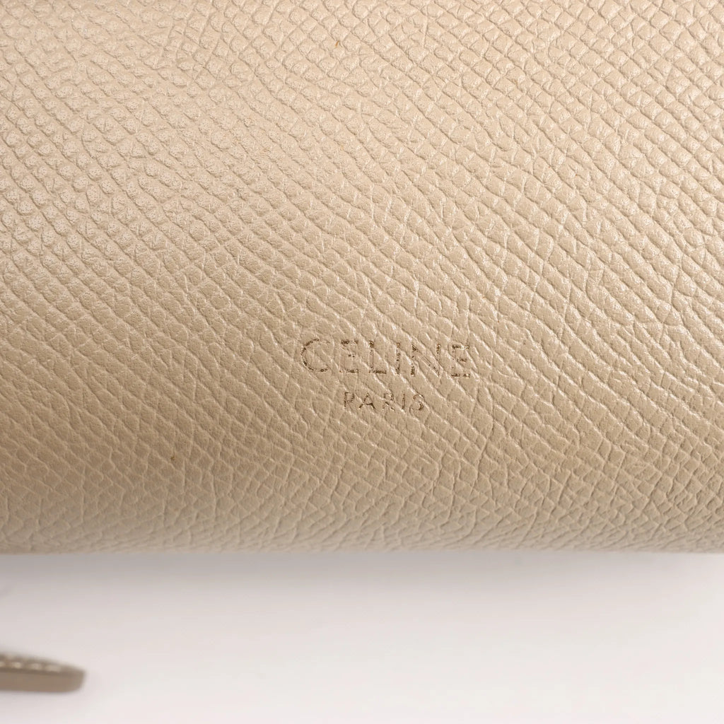 Celine Belt Bag Pico Leather 2way Handbag in Beige