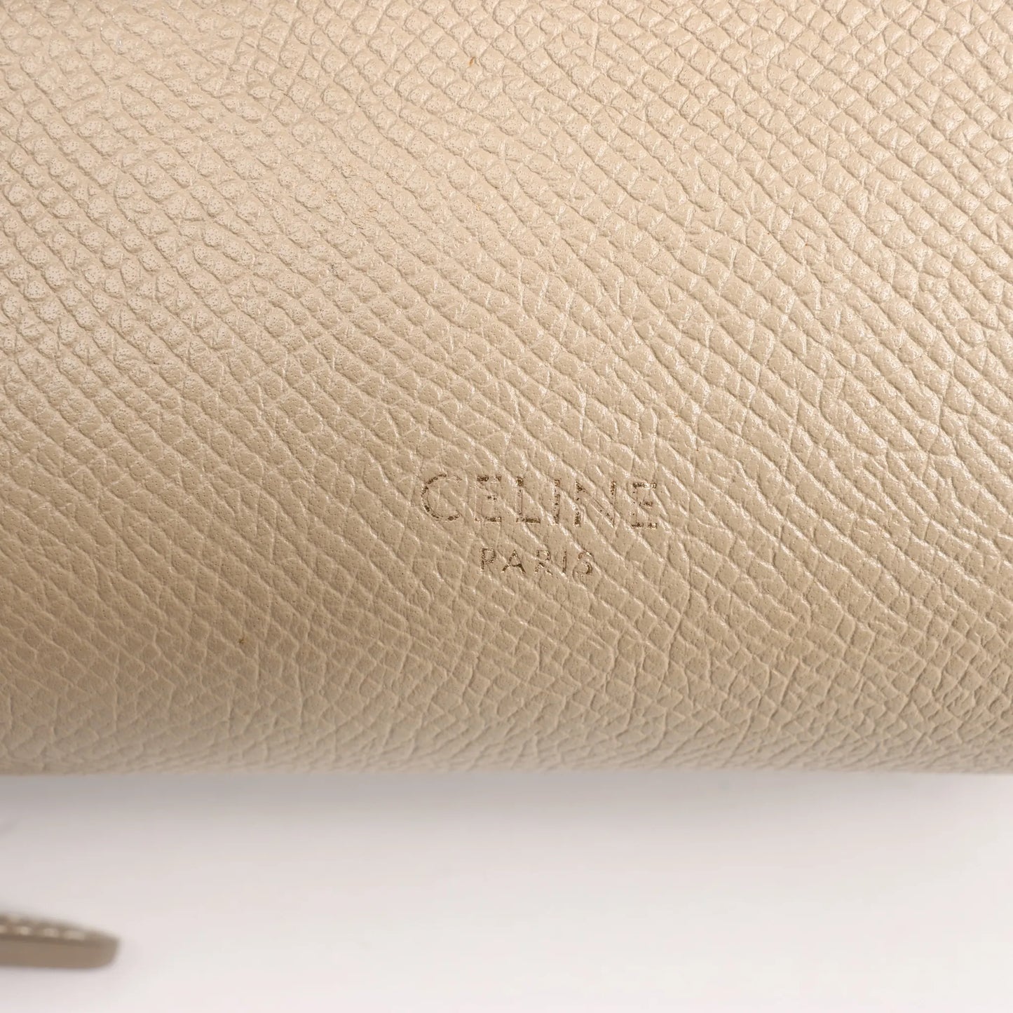 Celine Belt Bag Pico Leather 2way Handbag in Beige