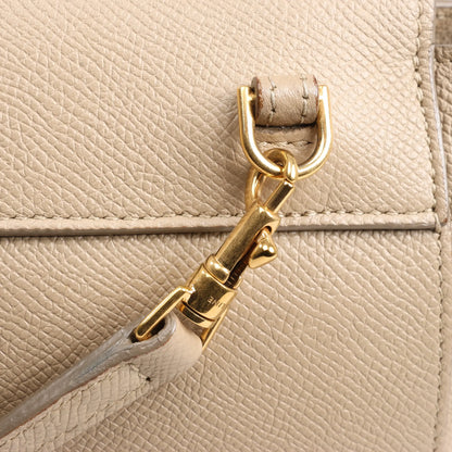 Celine Belt Bag Pico Leather 2way Handbag in Beige