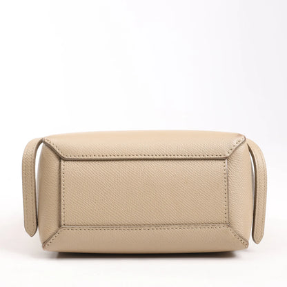 Celine Belt Bag Pico Leather 2way Handbag in Beige