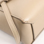 Celine Belt Bag Pico Leather 2way Handbag in Beige