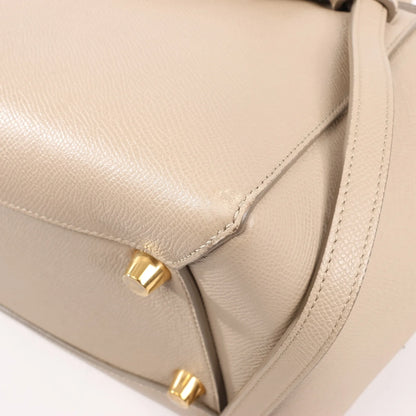 Celine Belt Bag Mini Leather 2way Handbag in Beige