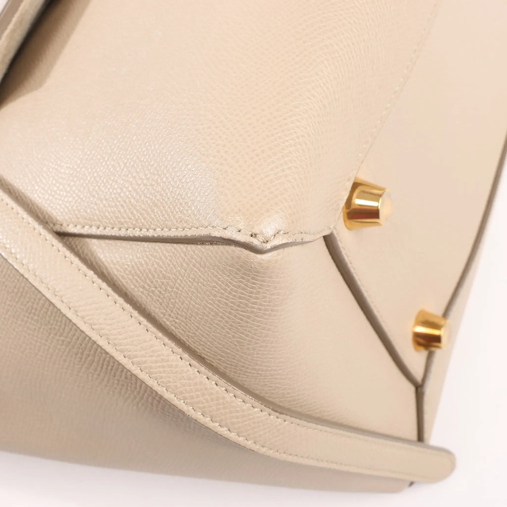 Celine Belt Bag Mini Leather 2way Handbag in Beige