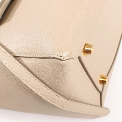 Celine Belt Bag Mini Leather 2way Handbag in Beige