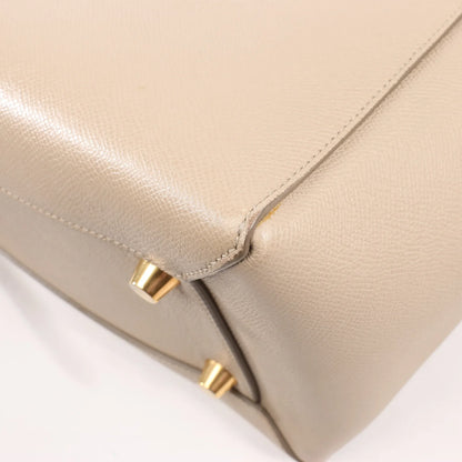 Celine Belt Bag Mini Leather 2way Handbag in Beige