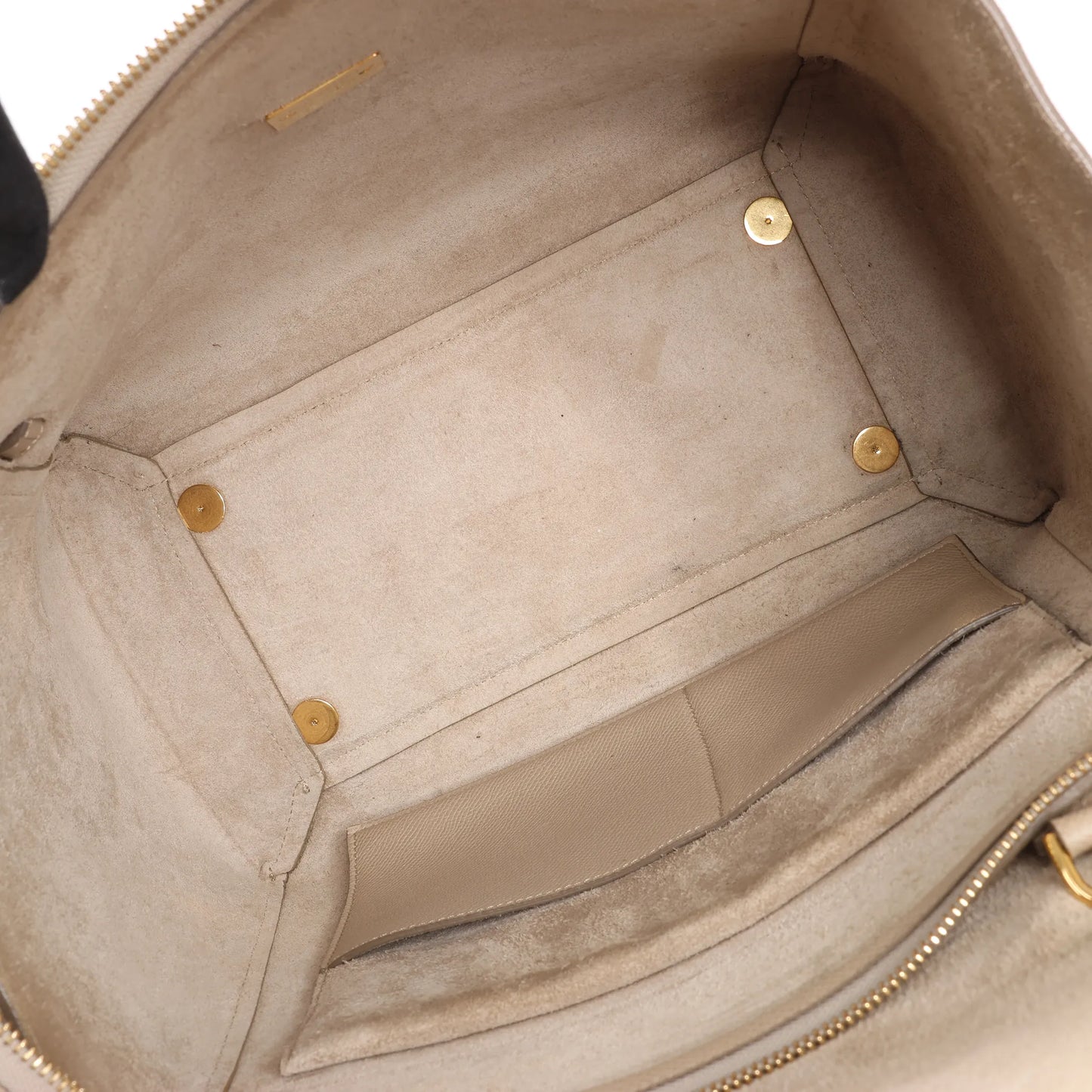 Celine Belt Bag Mini Leather 2way Handbag in Beige