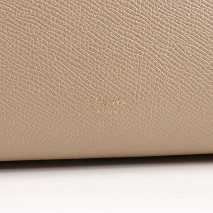 Celine Belt Bag Mini Leather 2way Handbag in Beige