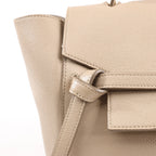 Celine Belt Bag Mini Leather 2way Handbag in Beige