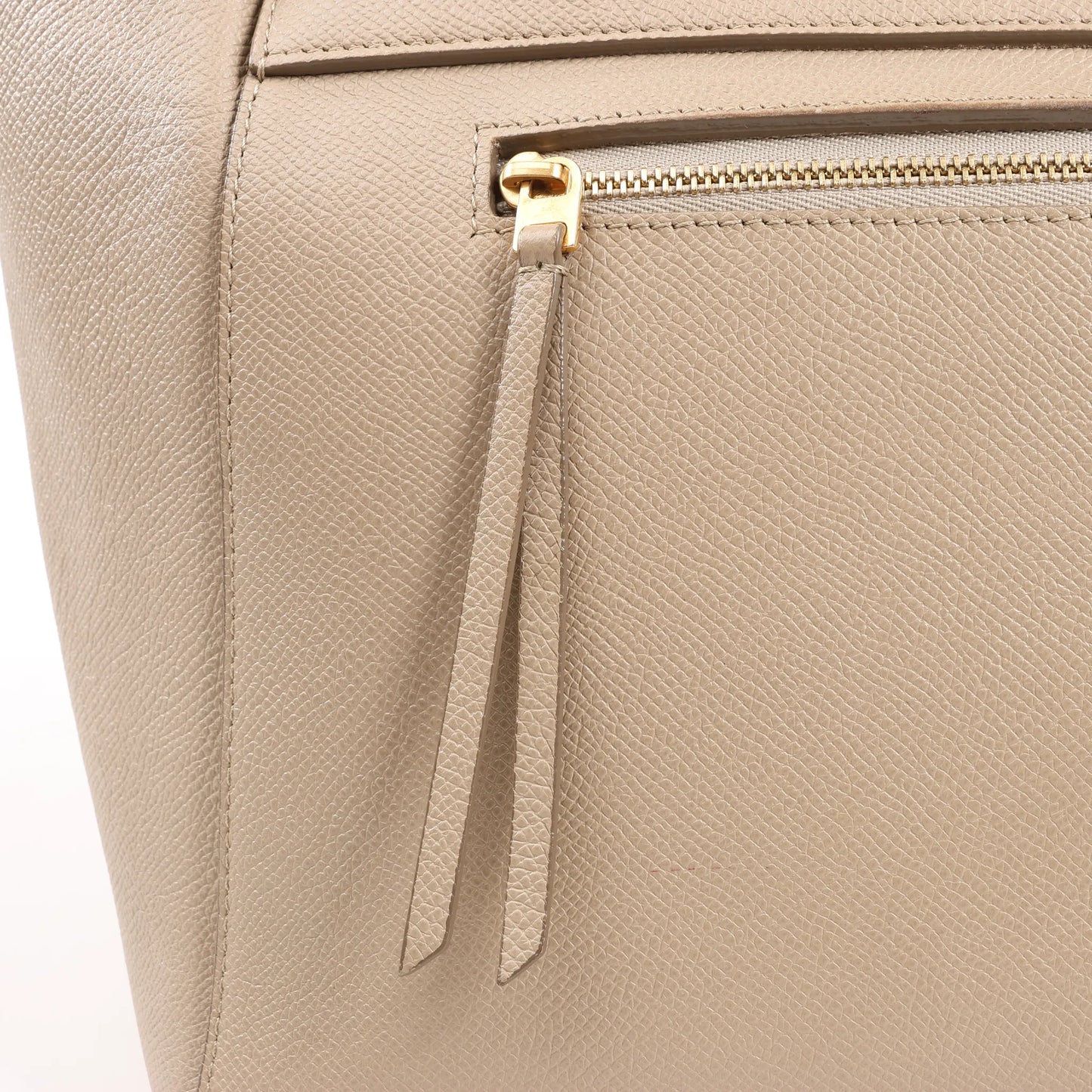 Celine Belt Bag Mini Leather 2way Handbag in Beige