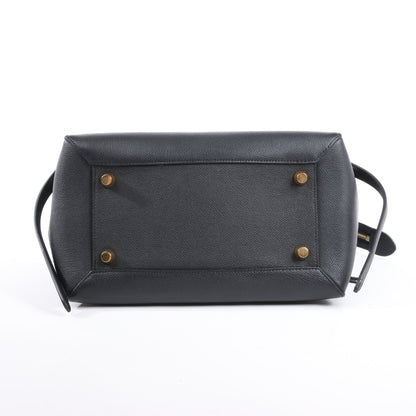 Celine Belt Bag Mini Leather 2way Handbag in Black