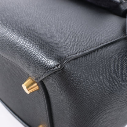 Celine Belt Bag Mini Leather 2way Handbag in Black