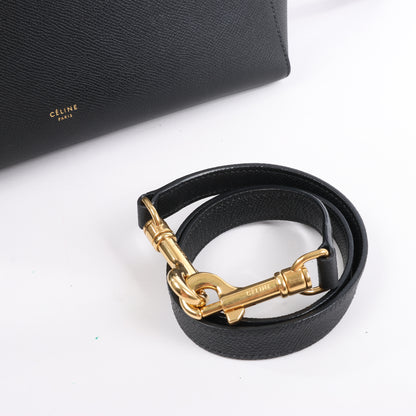 Celine Belt Bag Mini Leather 2way Handbag in Black