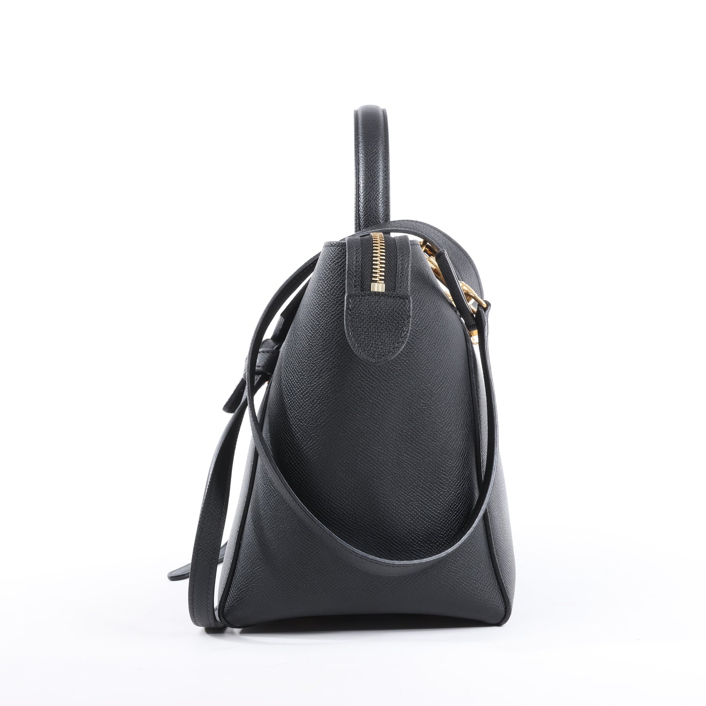 Celine Belt Bag Mini Leather 2way Handbag in Black