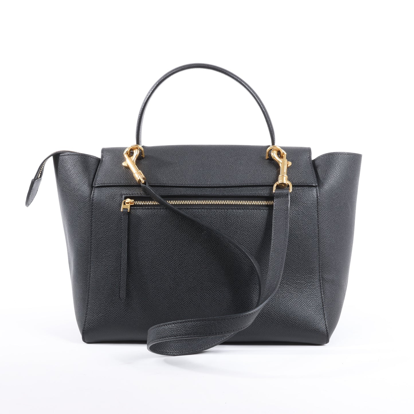 Celine Belt Bag Mini Leather 2way Handbag in Black