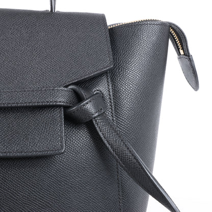 Celine Belt Bag Mini Leather 2way Handbag in Black