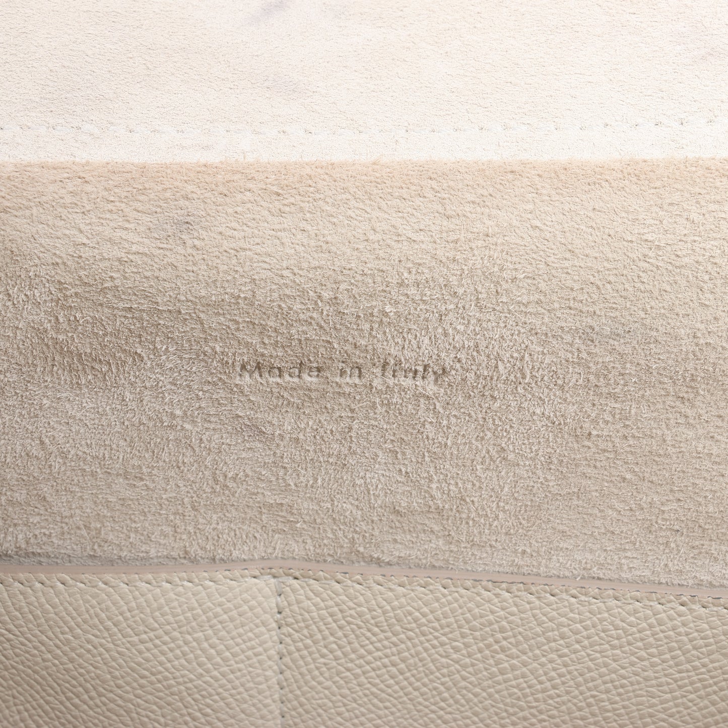 Sac ceinture CELINE Mini sac à main 2 voies en cuir de veau grainé blanc