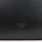 Celine Belt Bag Mini Leather 2way Handbag in Black x Beige