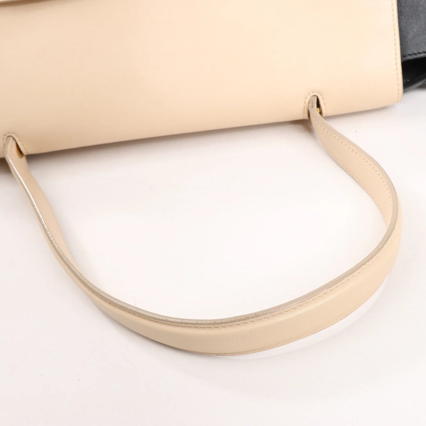 Celine Belt Bag Mini Leather 2way Handbag in Black x Beige