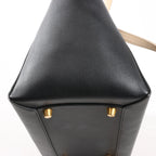 Celine Belt Bag Mini Leather 2way Handbag in Black x Beige