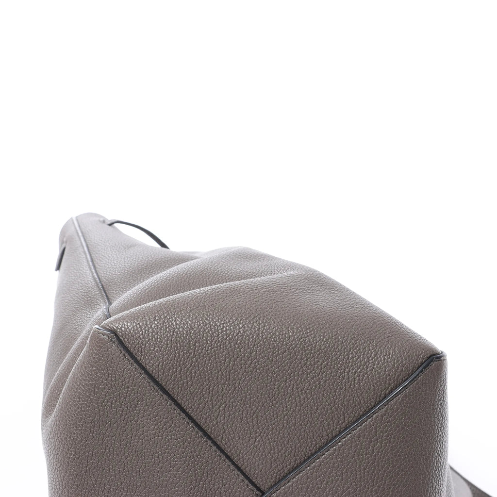 Celine Cabas Phantom Medium Leather Shoulder Bag in Gray